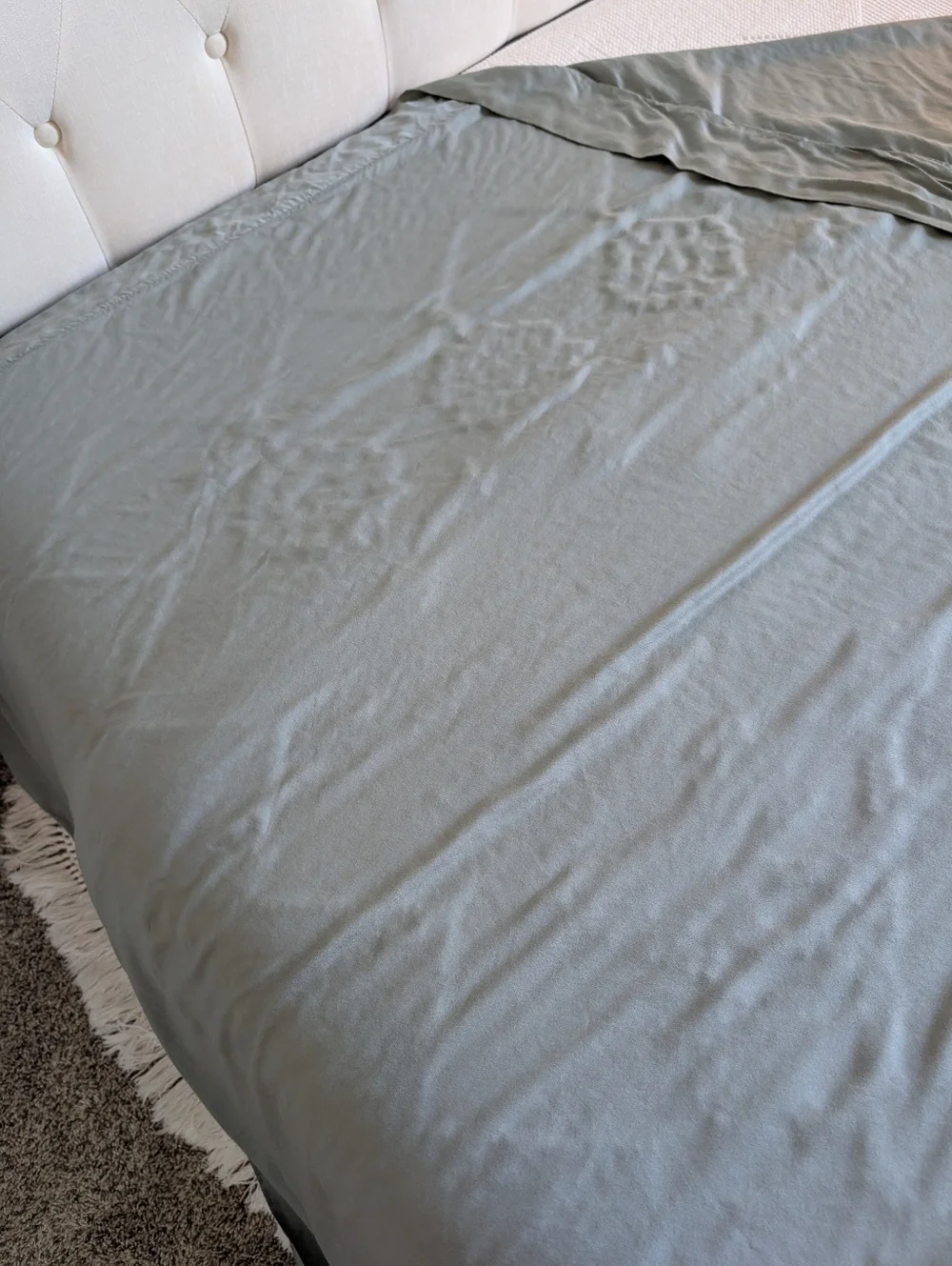Pure Beech Sateen Sage Green 400T 100% Modal Queen Size Flat Sheet